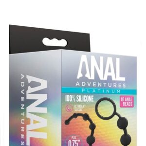 Bile Anale ANAL ADVENTURES PLATINUM ANAL BEADS Blush Negru grosime 1.9 cm lungime 26 - 31 cm 819835025122