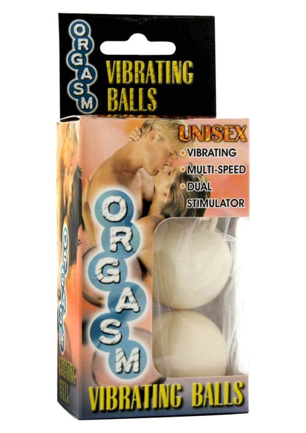 Bile Vaginale Orgasm Vibrating Ball Seven Creations cu telecomanda si vibratii 3 cm Alb 4890888114045