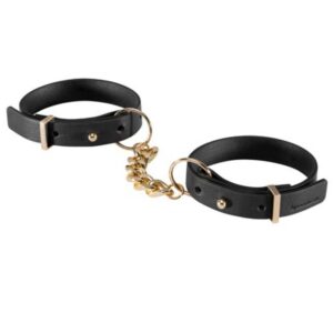 Catuse Bondage Maze Thincuffs Bijoux Indiscrets Negru din Poliuretan 8436562011130