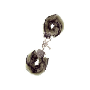 Catuse pufoase BDSM Metal Handcuff Nmc Zebra din Metal si Plus 4892503058420