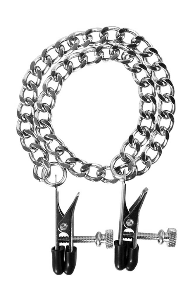 Cleme Sfarcuri BDSM Flat Nipple Screw Guilty Pleasure Argintiu 40.6 cm lungime 8719189308983 Cleme Sfarcuri BDSM Flat Nipple Screw Guilty Pleasure Argintiu 40.6 cm lungime 8719189308983