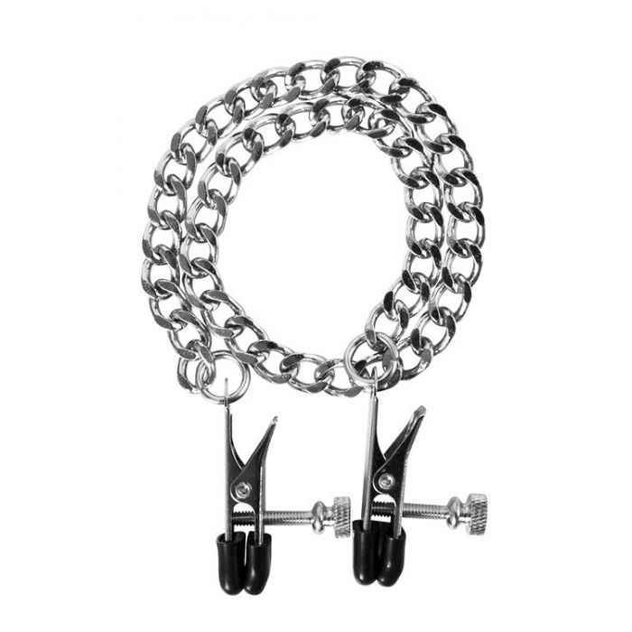 Cleme Sfarcuri BDSM Flat Nipple Screw Guilty Pleasure Argintiu 40.6 cm lungime 8719189308983 Cleme Sfarcuri BDSM Flat Nipple Screw Guilty Pleasure Argintiu 40.6 cm lungime 8719189308983