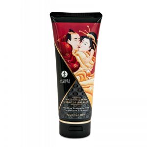 Crema pentru masaj Sparkling Strawberry Wine Shunga 200 ml