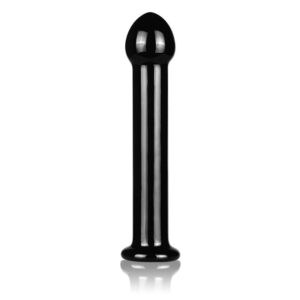Dildo Lovetoy Glass Romance 1 Negru lungime 16 cm diametru 3.4 cm 6970260902670