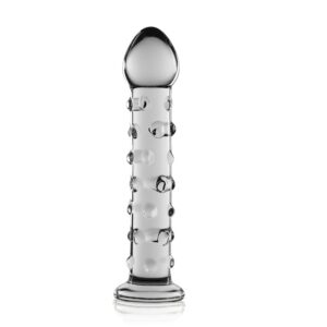 Dildo Lovetoy Glass Romance Clear 1 Transparent lungime 17.8 cm diametru 3.3 cm 6970260902694