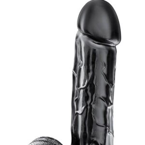 Dildo cu testicule Blush JET BRUTALIZER Negru lungime 38 cm diametru 9.5 cm 819835024392
