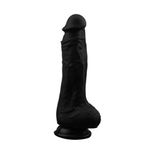 Dildo cu testicule - si ventuza Chisa Novelties Gold Digger Black Negru lungime 20.5 cm diametru 4 cm 759746322425