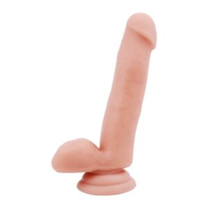 Dildo cu testicule - si ventuza Chisa Novelties Philander Flesh culoarea Pielii lungime 18 cm diametru 3.5 cm 759746078278