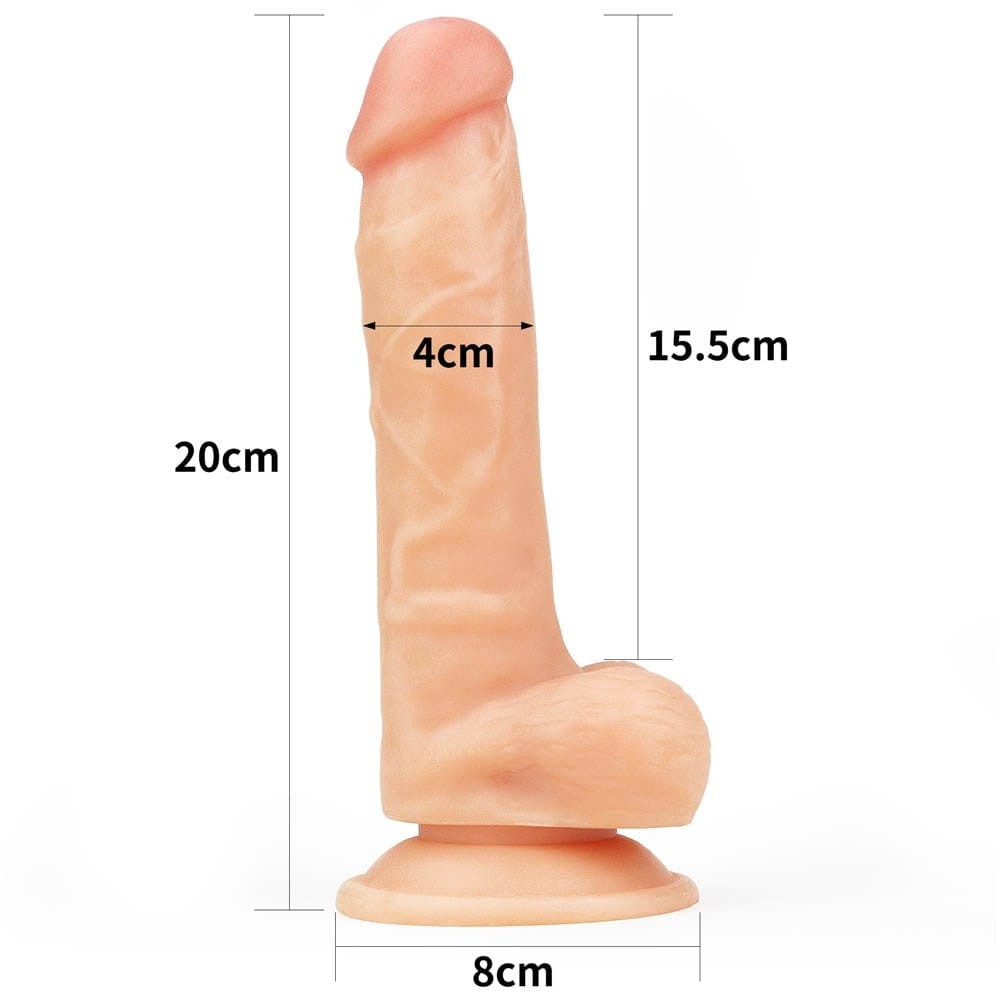 Dildo cu testicule - si ventuza Lovetoy The Ultra Soft Dude 2 culoarea Pielii lungime 20.5 cm diametru 3.5 cm 6970260907965 Dildo cu testicule - si ventuza Lovetoy The Ultra Soft Dude 2 culoarea Pielii lungime 20.5 cm diametru 3.5 cm 6970260907965