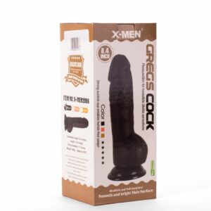 Dildo cu testicule - si ventuza X-Men Greg's Cock Negru lungime 21.3 cm diametru 5 cm 5999560515473