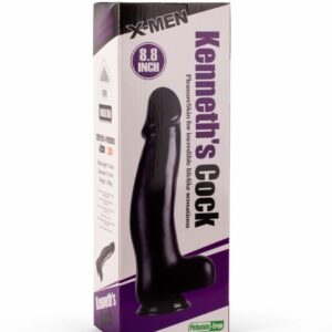 Dildo cu testicule - si ventuza X-Men Kenneth's Cock Negru lungime 38 cm diametru 8 cm 5999560515459