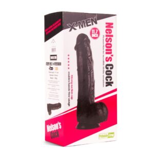 Dildo cu testicule - si ventuza X-Men Nelson's Cock Negru lungime 29.7 cm diametru 7 cm 5999560513400