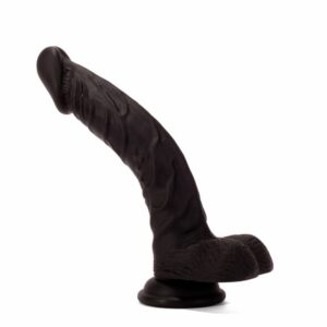 Dildo cu testicule - si ventuza X Men X MEN Negru lungime 20 cm diametru 3.8 cm 5999560515657