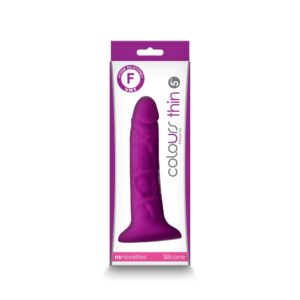 Dildo cu ventuza NS Toys Colours Pleasures Thin Purple Violet lungime 15.8 cm diametru 4 cm 657447106750