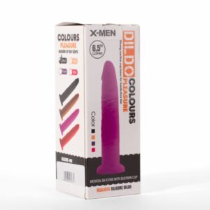 Dildo cu ventuza X-Men Colours Pleasure 4 Negru lungime 16.5 cm diametru 3 cm 5999560515671
