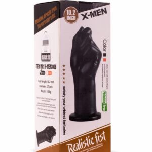 Dildo cu ventuza X-Men Realistic Fist Negru lungime 26 cm diametru 9 cm 5999560515404