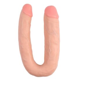 Dildo dublu Chisa Novelties Her Her Overlap 1 culoarea Pielii lungime 50 cm diametru 3.5 - 4.5 cm 759746785343