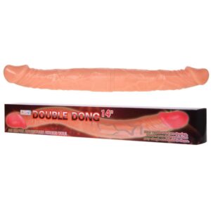 Dildo dublu Voluptas Double Dong culoarea Pielii lungime 39 cm diametru 3.4 cm 6959532306446