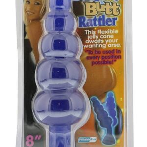 Dop Anal Bendable Butt Rattler Blue Nmc Albastru grosime 2.3 - 5.3 cm lungime 20.3 cm cu ventuza 4892503031447