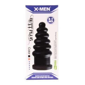 Dop Anal Butt Plug X-Men Negru grosime 10 cm lungime 23.3 cm cu ventuza 5999560513158