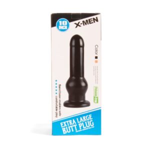 Dop Anal Butt Plug X-Men Negru grosime 5 - 9 cm lungime 25.4 cm cu ventuza 5999560513233