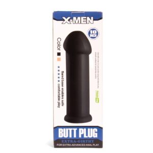 Dop Anal Butt Plug X-Men Negru grosime 6.5 cm lungime 25.4 cm cu ventuza 5999560513202