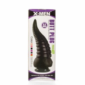 Dop Anal Butt Plug X-Men Negru grosime 7 cm lungime 20.3 cm cu ventuza 5999560516630