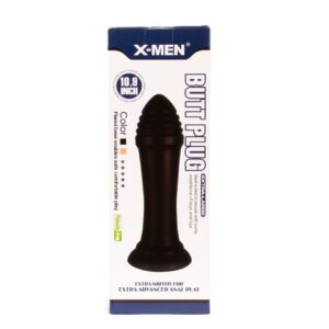 Dop Anal Butt Plug X-Men Negru grosime 7.6 cm lungime 27.7 cm cu ventuza 5999560513189