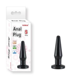 Dop Anal Charmly Anal Plug Small Voluptas Negru grosime 3.1 cm lungime 12.1 cm 5999560513905