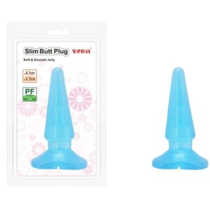 Dop Anal Charmly Slim Butt Plug Blue Voluptas Albastru grosime 3.2 cm lungime 8.7 cm 5999560513813
