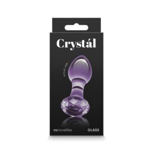 Dop Anal Crystal Gem NS Toys Violet grosime 3.9 cm lungime 8.9 cm 657447104787