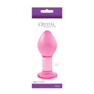 Dop Anal Crystal Large NS Toys Roz grosime 4 cm lungime 10 cm 657447090059
