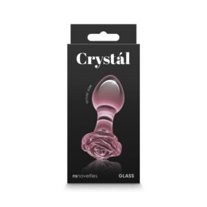 Dop Anal Crystal Rose NS Toys Roz grosime 3.9 cm lungime 8.9 cm 657447104800