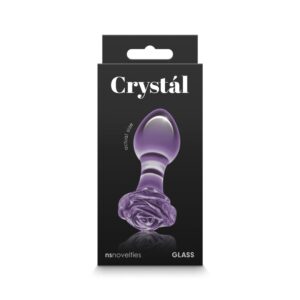 Dop Anal Crystal Rose NS Toys Violet grosime 3.9 cm lungime 8.9 cm 657447104817