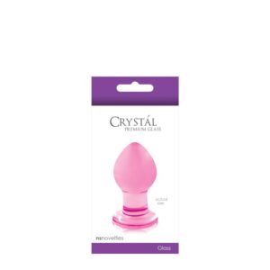 Dop Anal Crystal Small NS Toys Roz grosime 3.2 cm lungime 6.4 cm 657447090011
