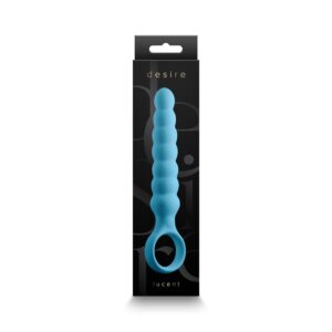 Dop Anal Desire Lucent NS Toys Albastru grosime 4.3 cm lungime 16.7 cm 657447107344