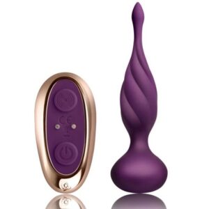 Dop Anal Discover Rocks-Off Violet grosime 3.5 cm lungime 13.2 cm telecomanda - vibratii 811041014433