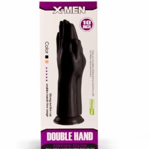 Dop Anal Double Hand X-Men culoarea Pielii grosime 9 cm lungime 25.4 cm cu ventuza 5999560515343