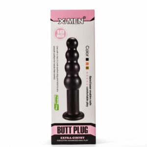 Dop Anal Extra Girthy Butt Plug II X-Men Negru grosime 4 - 4.5 - 5 - 6 cm lungime 25.4 cm cu ventuza 5999560516180