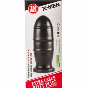 Dop Anal Extra Large Butt Plug I X-Men Negru grosime 9 cm lungime 25.4 cm cu ventuza 5999560516500