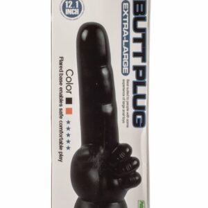 Dop Anal Extra Large Butt Plug X-Men Negru grosime 6 cm lungime 30.7 cm cu ventuza 5999560512083