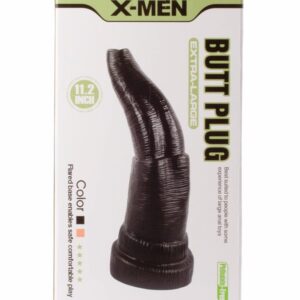 Dop Anal Extra Large Butt Plug X-Men Negru grosime 9 cm lungime 28.4 cm cu ventuza 5999560516432