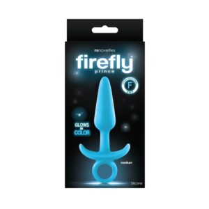 Dop Anal Firefly Prince Medium NS Toys Albastru grosime 2.5 cm lungime 12.5 cm 657447099021