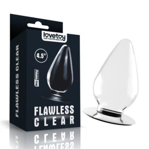 Dop Anal Flawless Clear Anal Plug Lovetoy Transparent grosime 6 cm lungime 11.5 cm 6970260908900