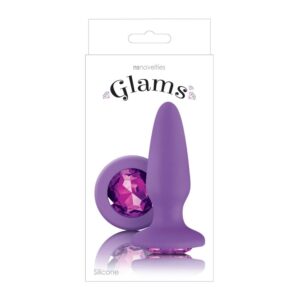 Dop Anal Glams Gem NS Toys Violet grosime 3 cm lungime 10.5 cm 657447098307
