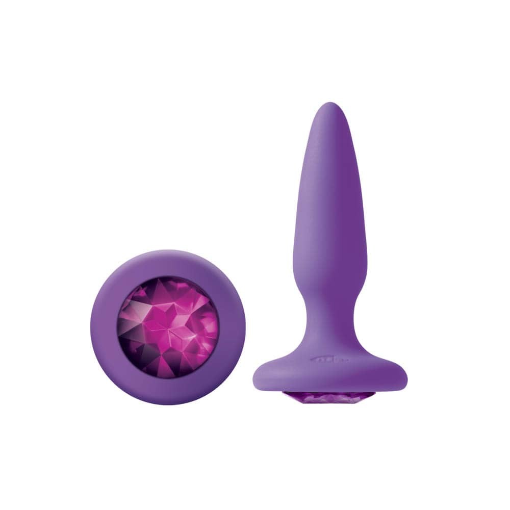 Dop Anal Glams Mini Gem NS Toys Violet grosime 2.2 cm lungime 8.5 cm 657447098895