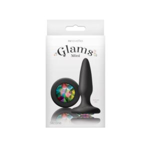 Dop Anal Glams Mini Rainbow Gem NS Toys Negru grosime 2.2 cm lungime  cm 657447098901