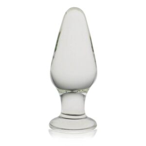 Dop Anal Glass Romance Anal Plug Lovetoy Transparent grosime 3.5 cm lungime 12 cm 6970260902946