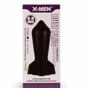 Dop Anal Huge Butt Plug 2 X-Men Negru grosime 8.3 cm lungime 24.3 cm cu ventuza 5999560515374