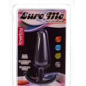 Dop Anal LURE ME Classic Anal Plug S Lovetoy Negru grosime 2.5 cm lungime 11 cm 6970260901482